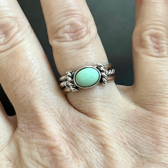 🔴SOLD🔴 Vintage sterling silver Palomino Variscite ring - Picture 3 of 9
